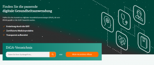 DiGA directory - screenshot