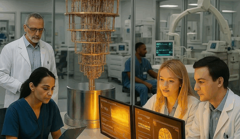 Quantum and Supercomputers hybrid in MedTech R&D