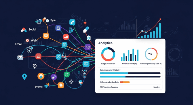 Omnichannel Marketing KPI template for pharma and medtech